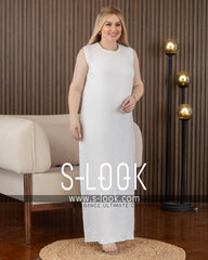 Sleeveless Linen Dress- فستان بيزك كت