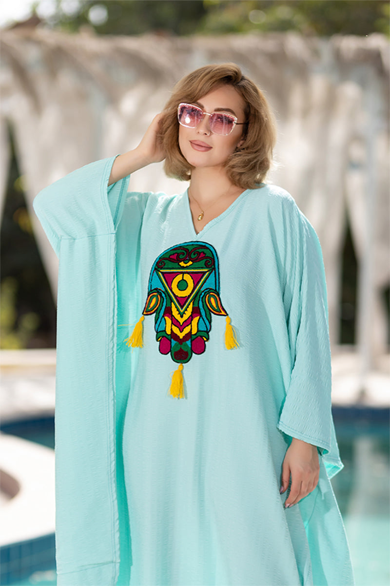 CY Dress with Oriental hand . HR