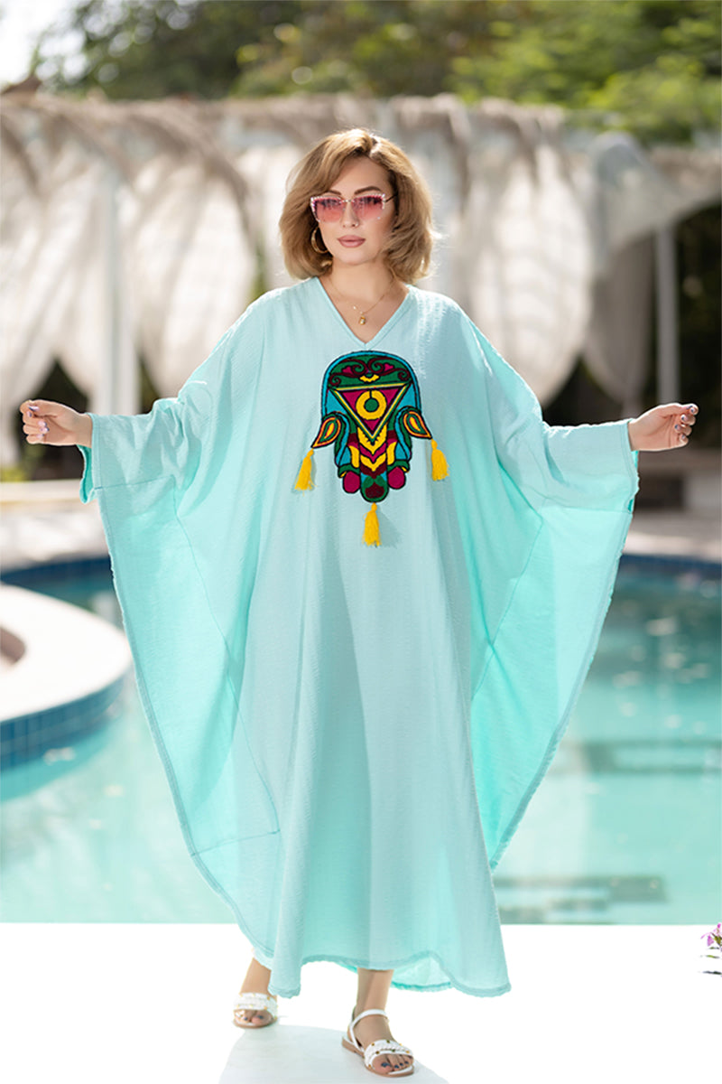 CY Dress with Oriental hand . HR