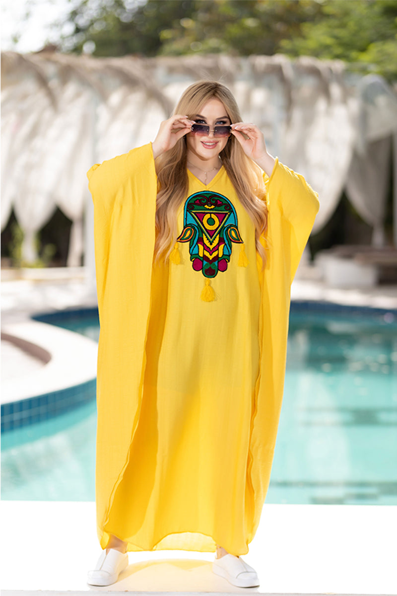 CY Dress with Oriental hand . HR
