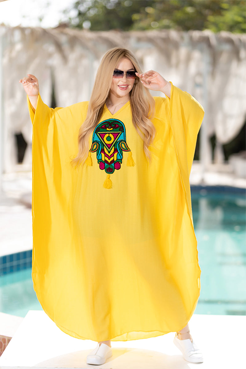 CY Dress with Oriental hand . HR