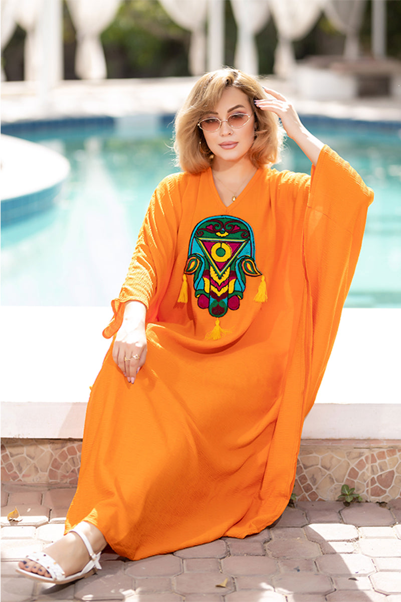 CY Dress with Oriental hand . HR