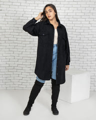 ribbed shirt with pockets