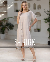 Mini Dress -ميني دريس كتان