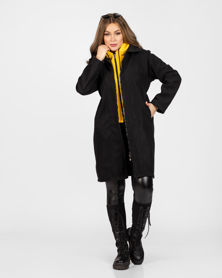 Coat With Built In Hoodie