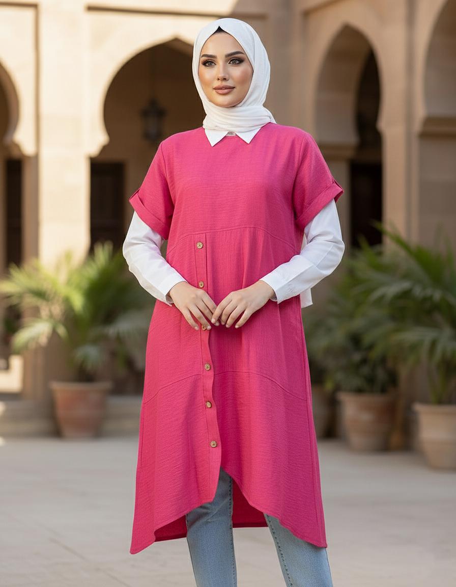 Mini Dress -ميني دريس كتان