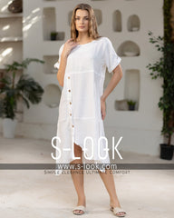 Mini Dress -ميني دريس كتان